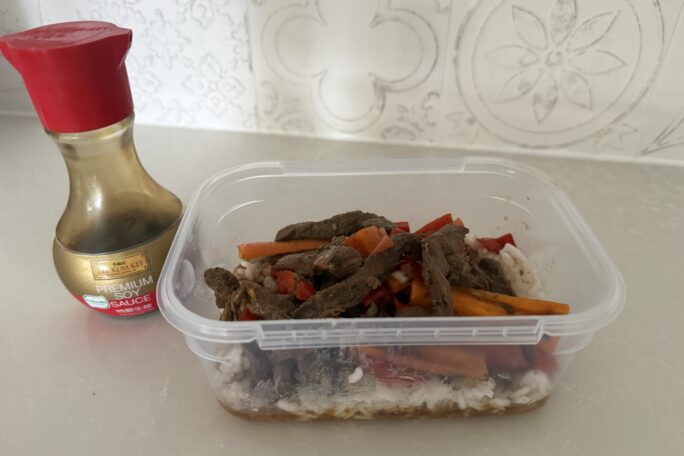 Peppered beef stir fry