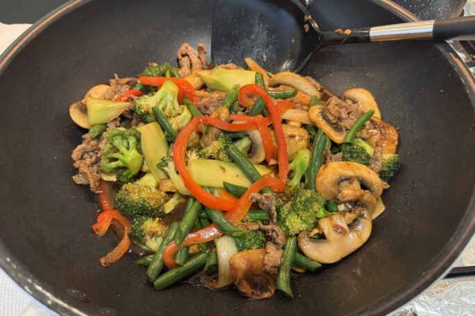 Mongolian stir fried beef