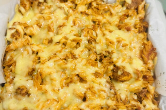 🧀 Spicy Baked Pasta (Chiu Chow Style)