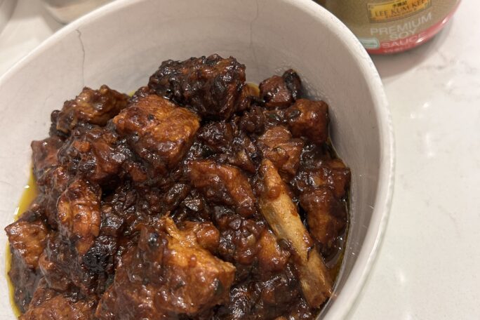 Veggie loaded Sweet Vinegar Spare Ribs- toddler + preschooler approved