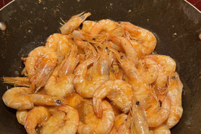 garlic butter prawns