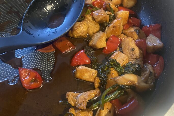 Honey soy chicken stirfry