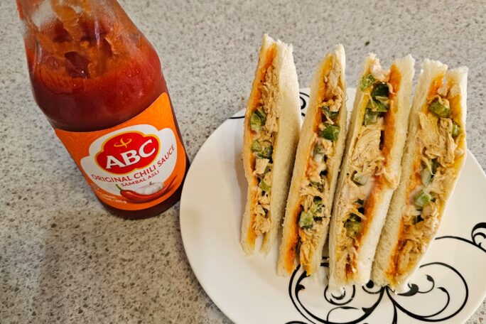 Chicken capsicum sandwich