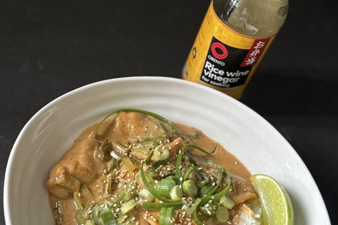 Thai-Style Red Curry Dumpling & Bok Choy Bake