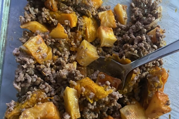 Mince and veg – gym edition
