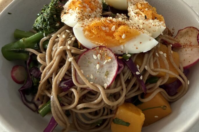 Golden Garden Soba Bowl