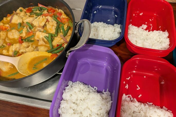 Thai yellow fish curry