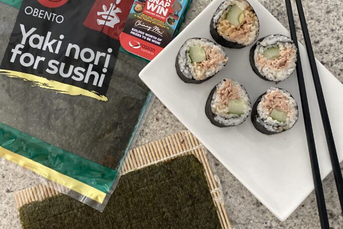 School lunch tuna sushi Fridays