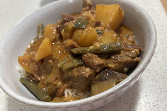 Massaman curry slow cooked