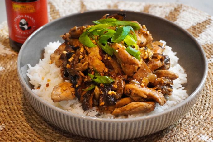 Chicken Salpicao Rice Bowl