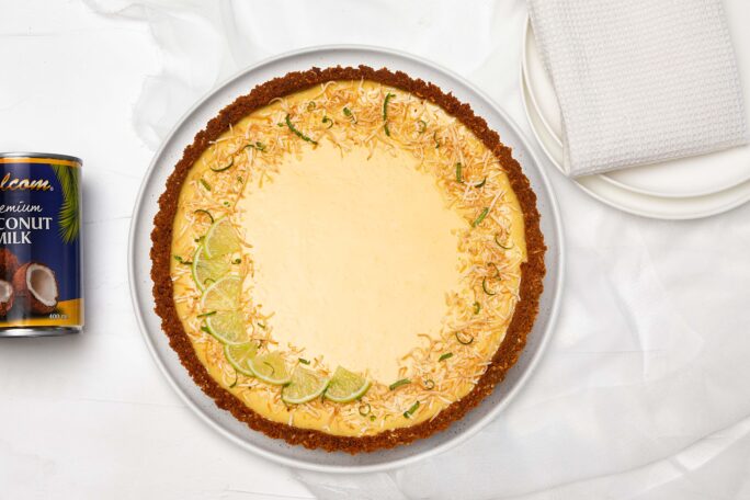 Coconut Yuzu and Lime Tart
