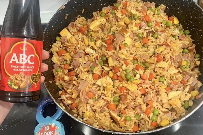 Sweet soy and honey fried rice