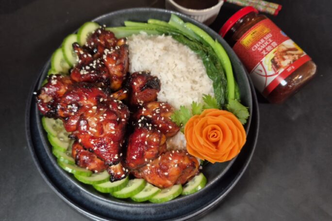 Honey Glazed Char Siu Chicken Drumettes