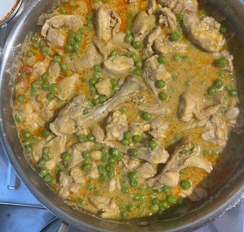 Thai yellow chicken curry