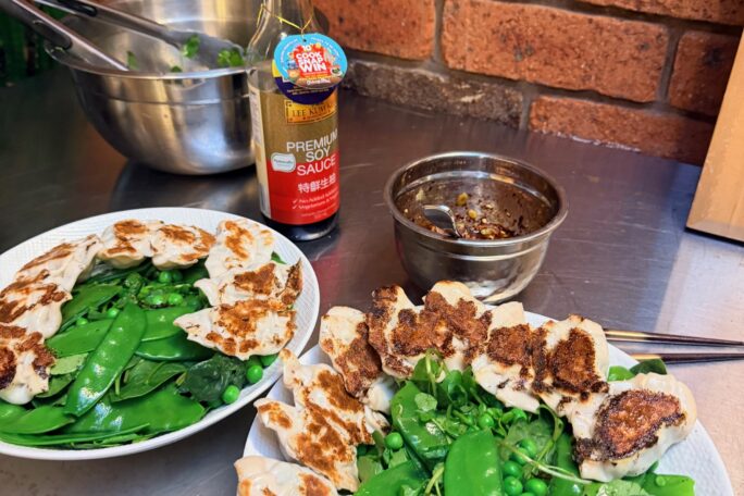 Spring Dumpling Salad