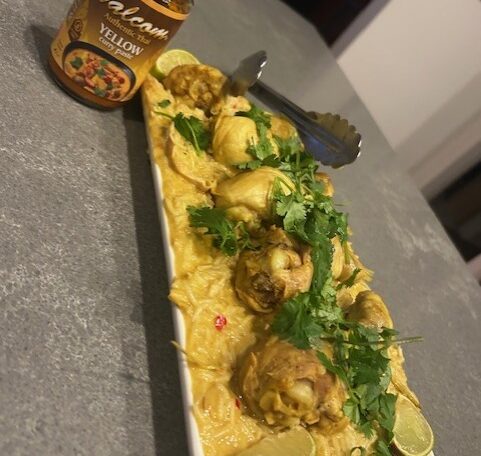 Coconut, chicken curry