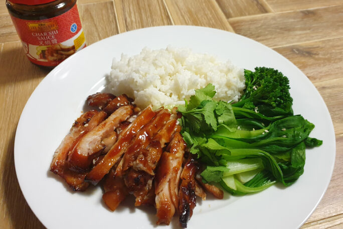Grilled Chicken with Char Siu Sauce
