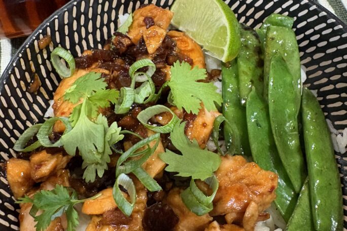 Ginger caramel salmon