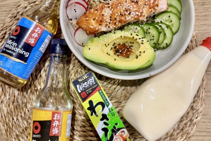 Wasabi Salmon Avocado Bowl