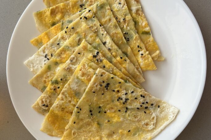 Oyster Sauce Egg Pancake