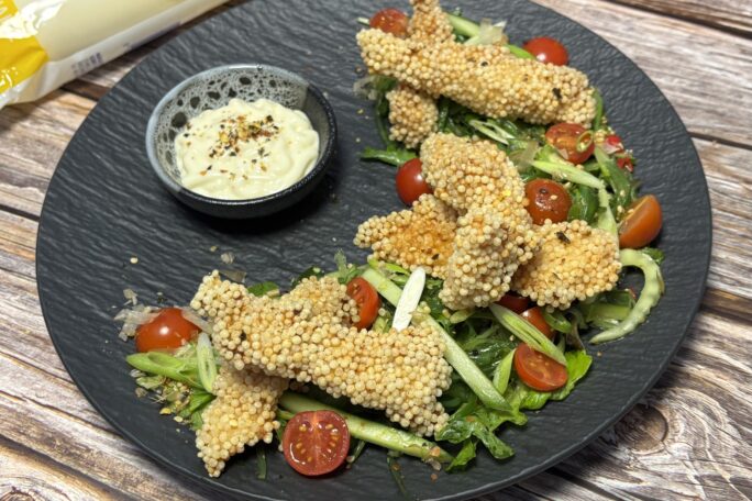 Poppin Tenders With Seaweed Salad
