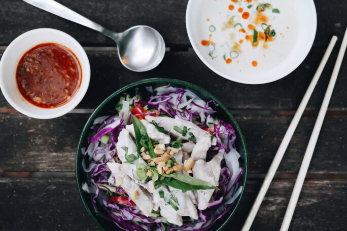 Coconut Poached Chicken Bowl
