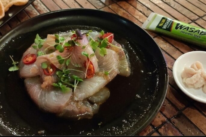 Wasabi and Soy Kingfish Sashimi (Marta’s Ceviche❤️)