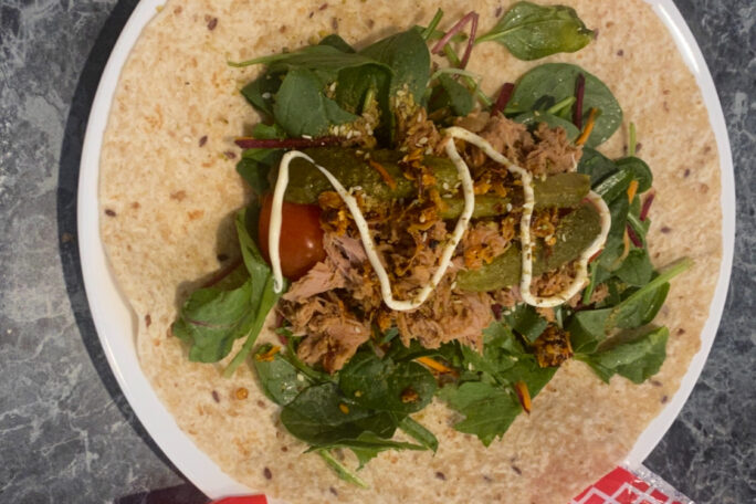 Jalapeño Tuna Wrap with Kewpie Mayonnaise