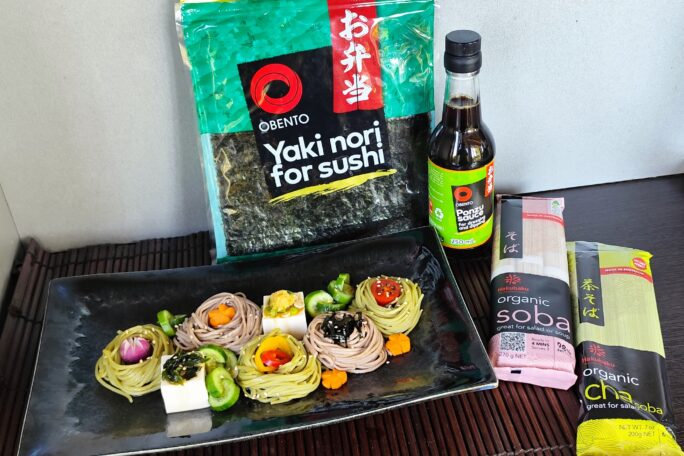 Hiyayakko Soba: Buckwheat Noodle Salad with Tofu and Ponzu Dressing